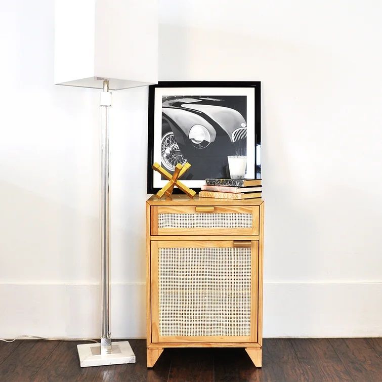 Nell 1-Drawer Solid Wood Nightstand thumbnail 2