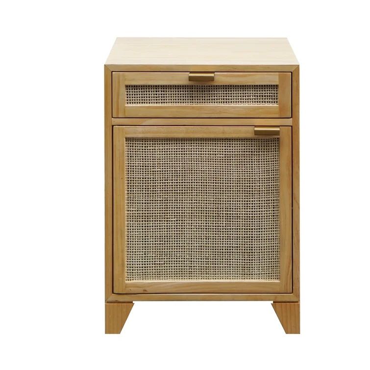 Nell 1-Drawer Solid Wood Nightstand thumbnail 3