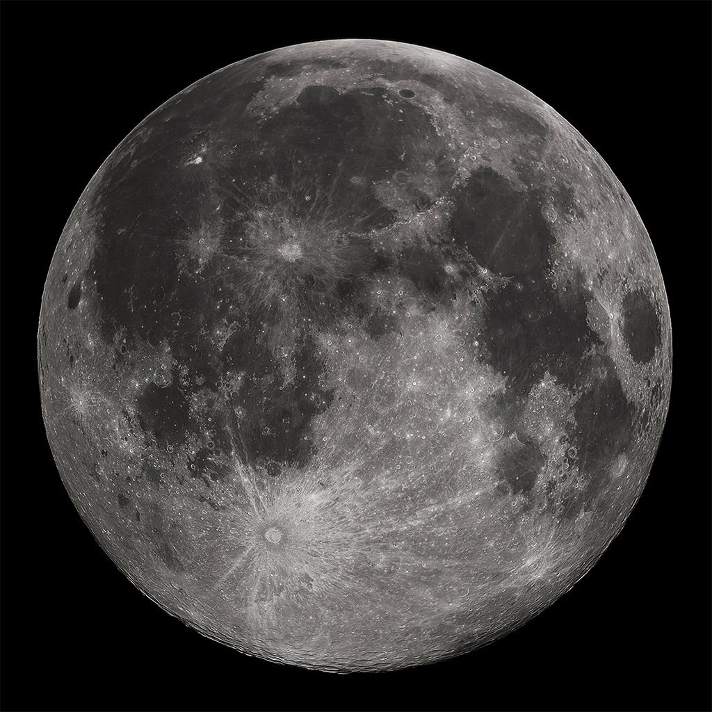 Moon Printed Wall Decal-36"x36" thumbnail 2