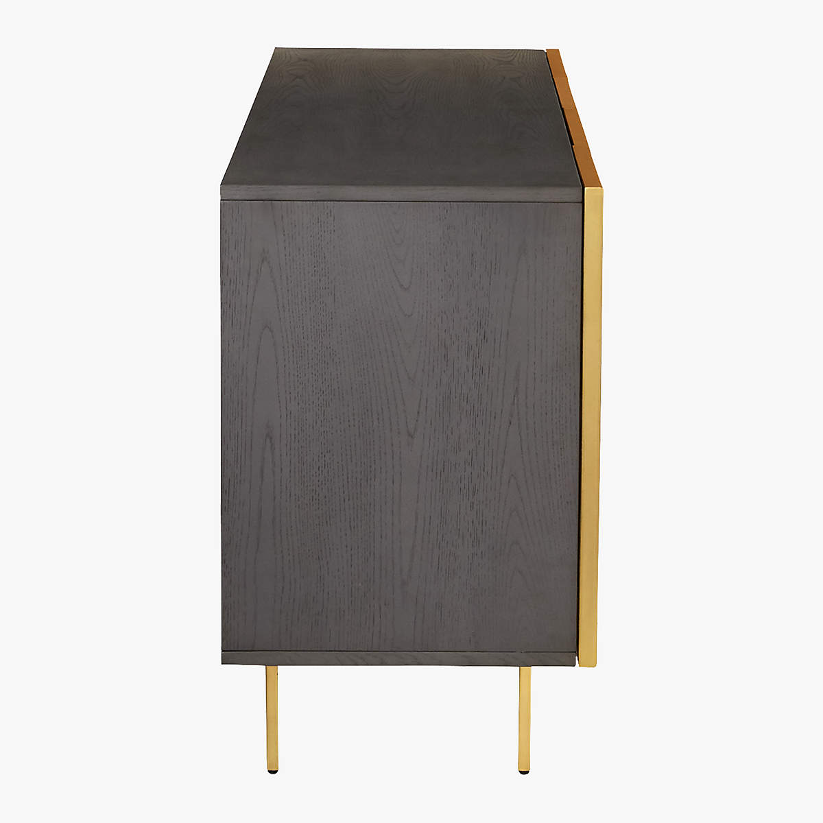 Trace Brass Wire Mesh Cabinet Credenza thumbnail 4