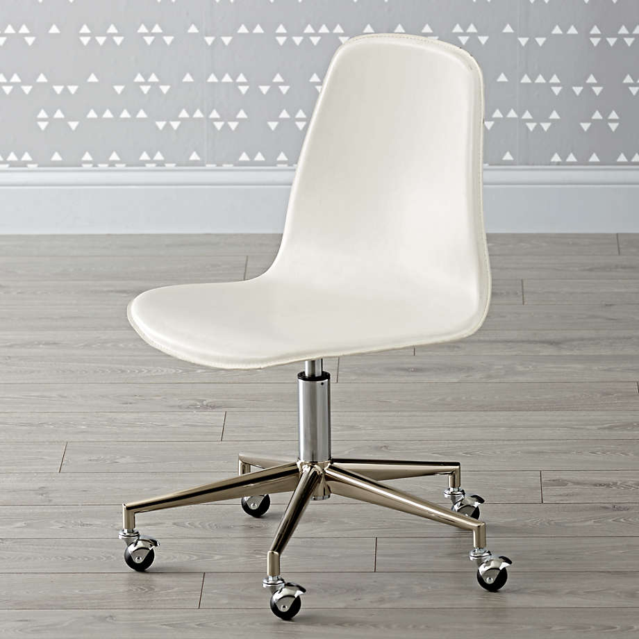 Class Act White Silver Kids Desk Chair thumbnail 2