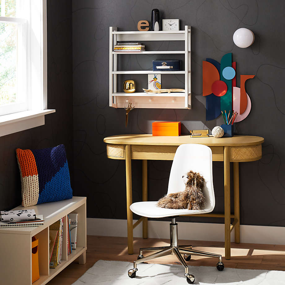 Class Act White Silver Kids Desk Chair thumbnail 5