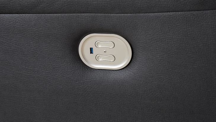 Lauderdale Wide Faux Leather Reclining Sofa thumbnail 4