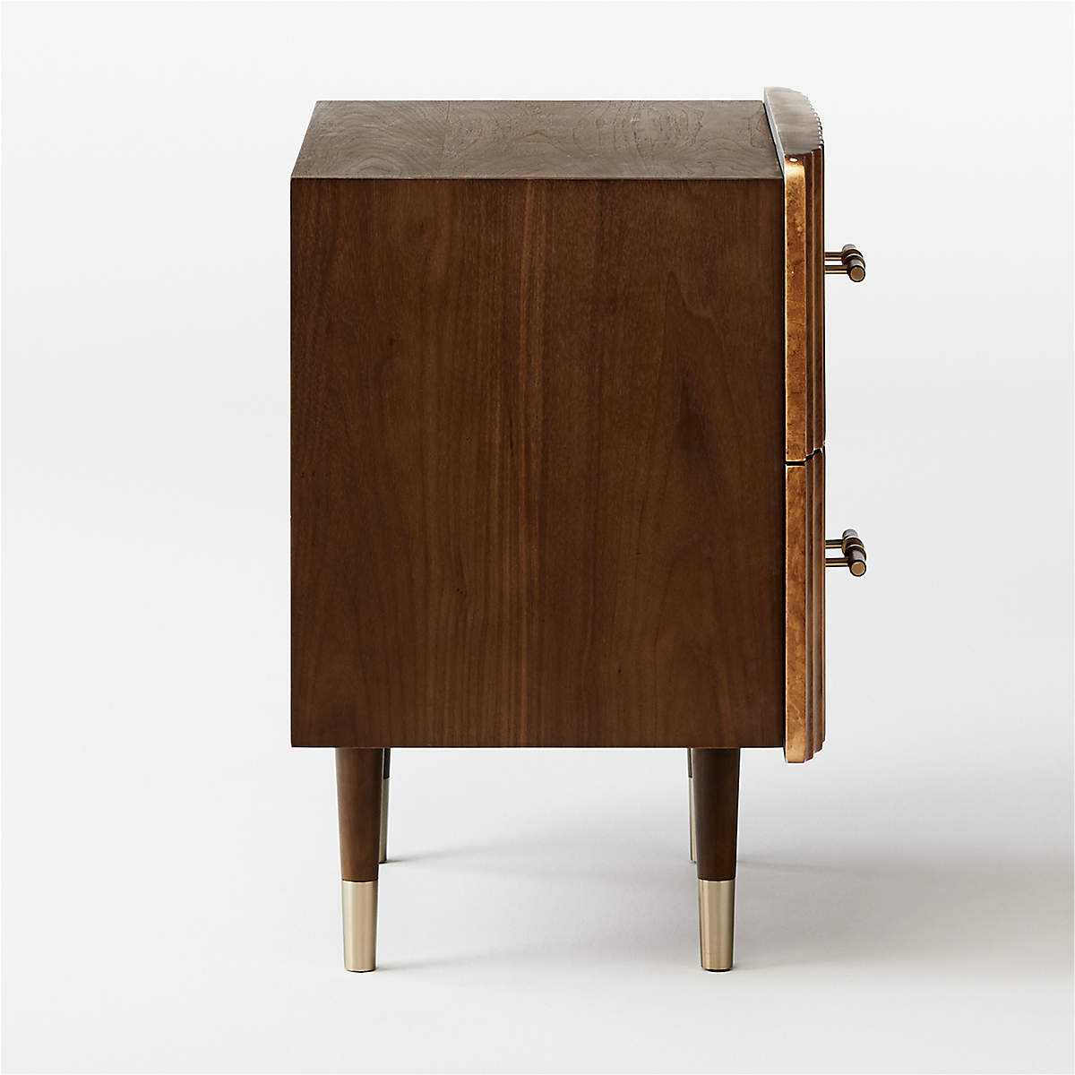 Crimped Gold Leaf Nightstand thumbnail 4