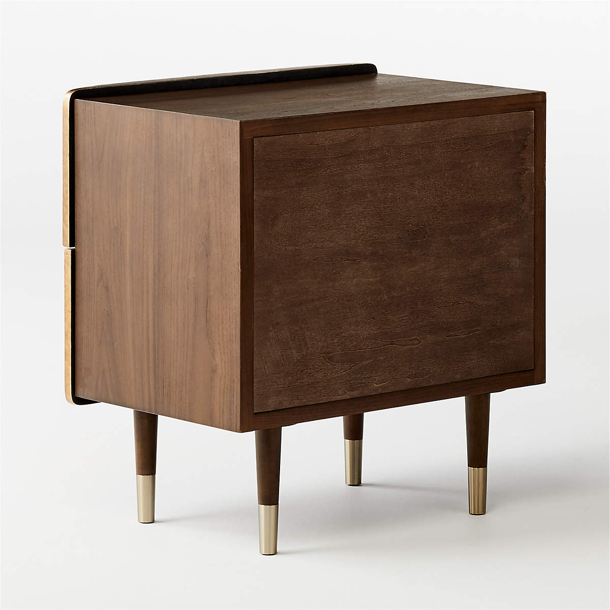 Crimped Gold Leaf Nightstand thumbnail 5