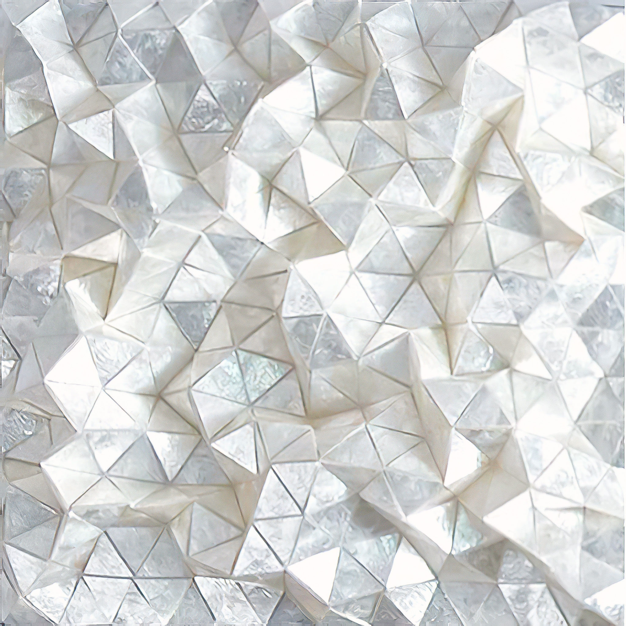 Capiz Wall Art Faceted Square 25.5"x25.5" thumbnail 3