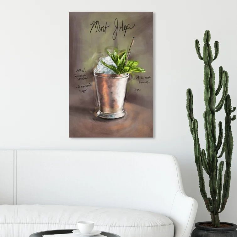 Mint Julep Graphic Canvas Art Unfarame-20"x30" thumbnail 2