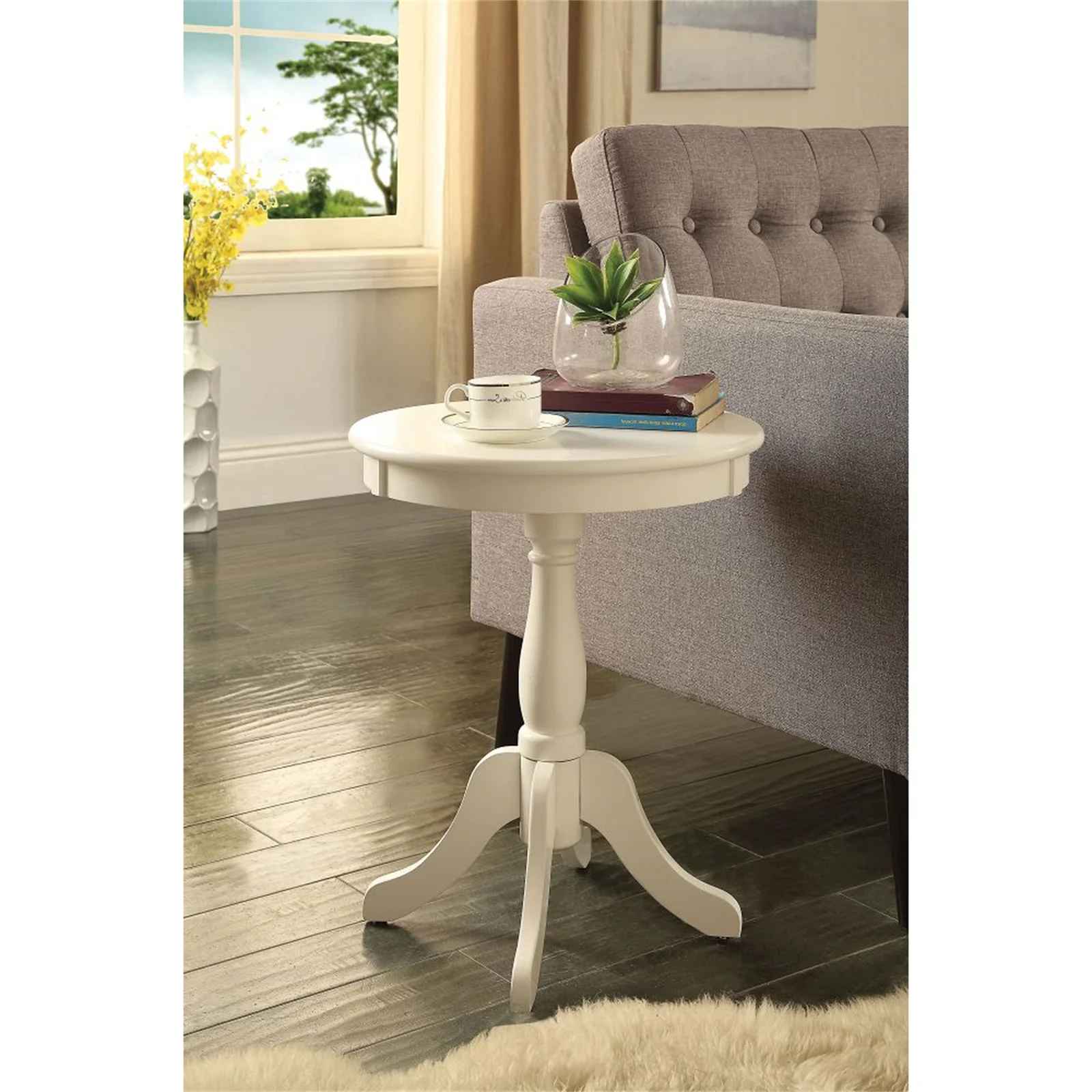 Seguin Tall Pedestal End Table thumbnail 2