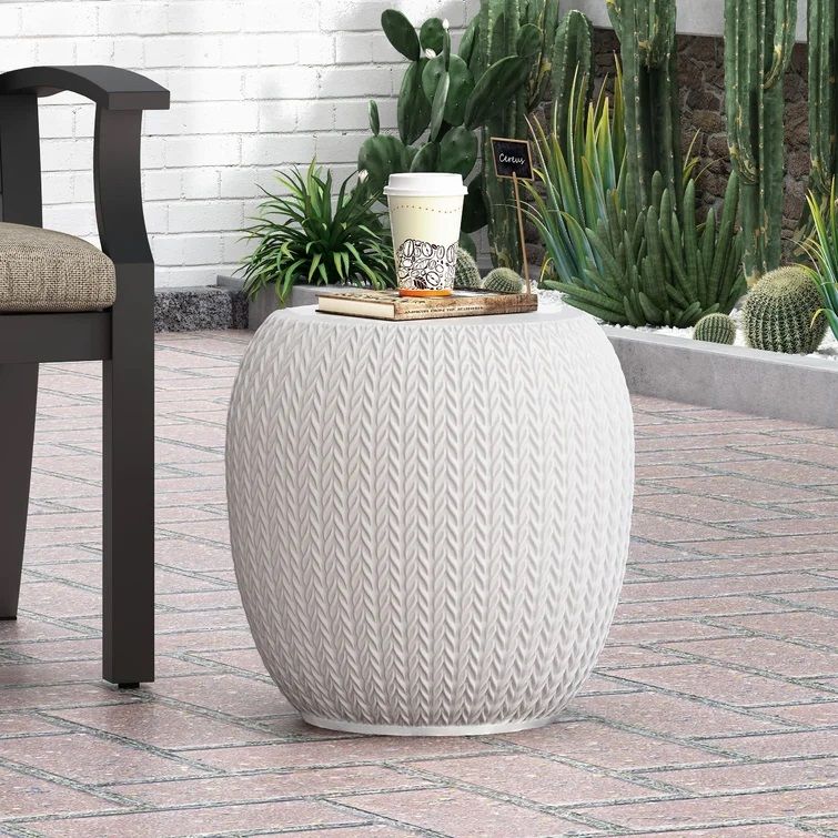 Millheim Stone Concrete Side Table thumbnail 2