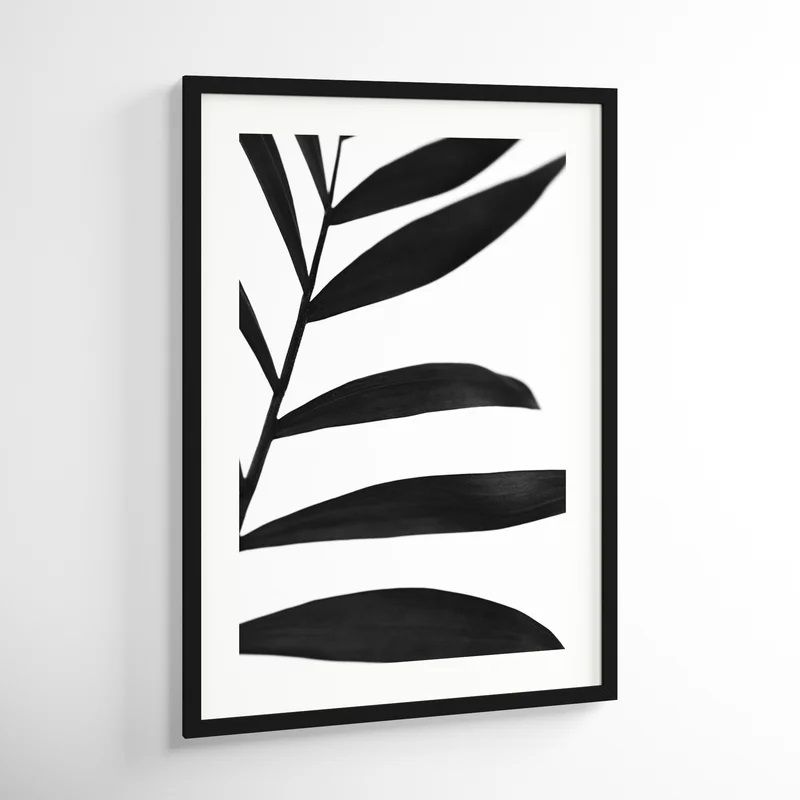 Black Palms Picture Frame Painting Print With Frame-31.38"x43.38" thumbnail 3