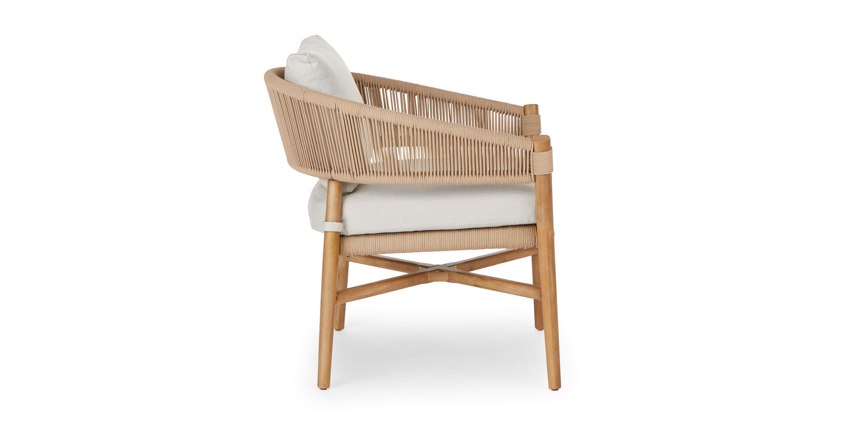 Makali Lily White Lounge Chair thumbnail 4