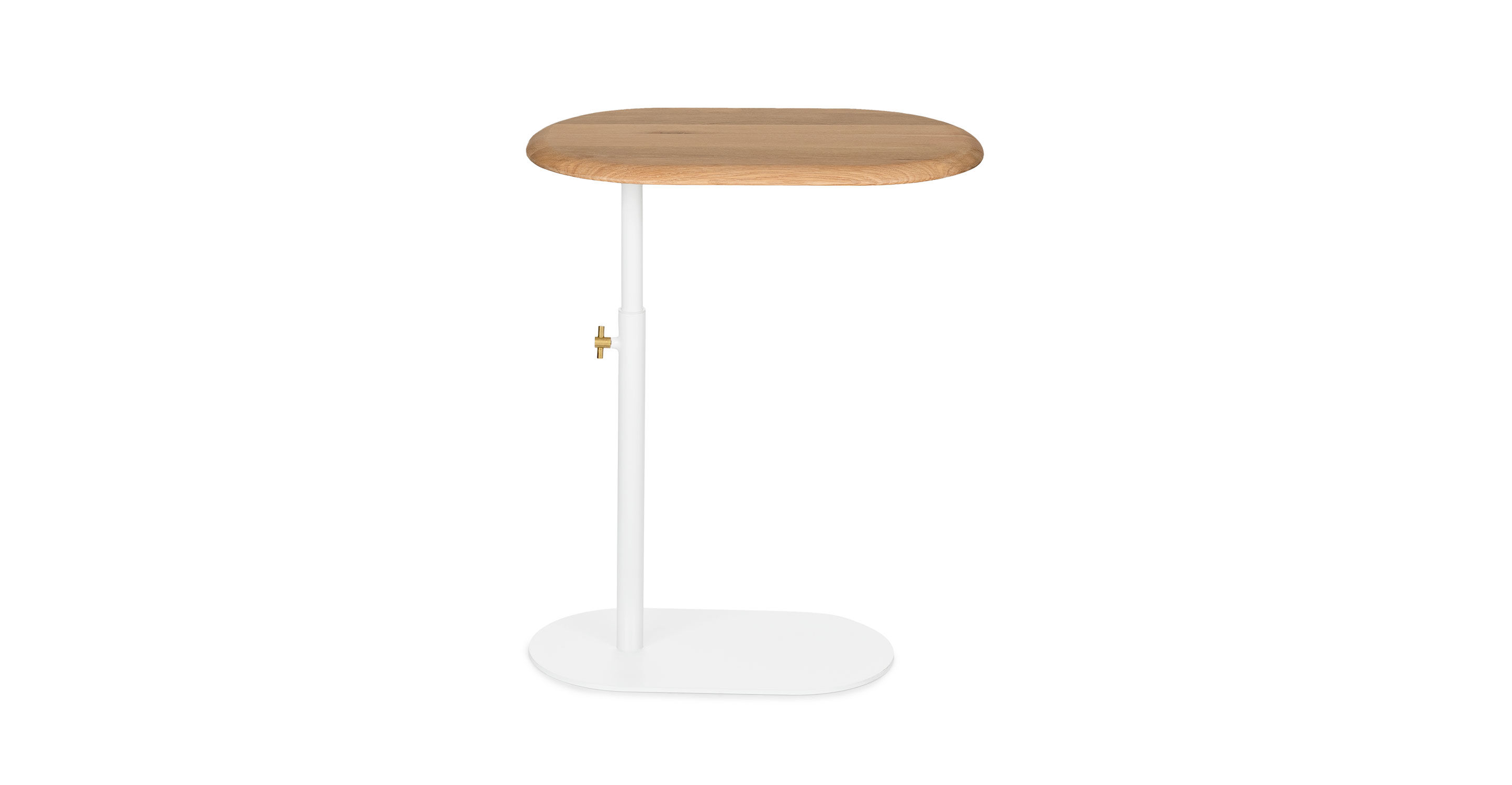 Portima Oak Adjustable Side Table thumbnail 2