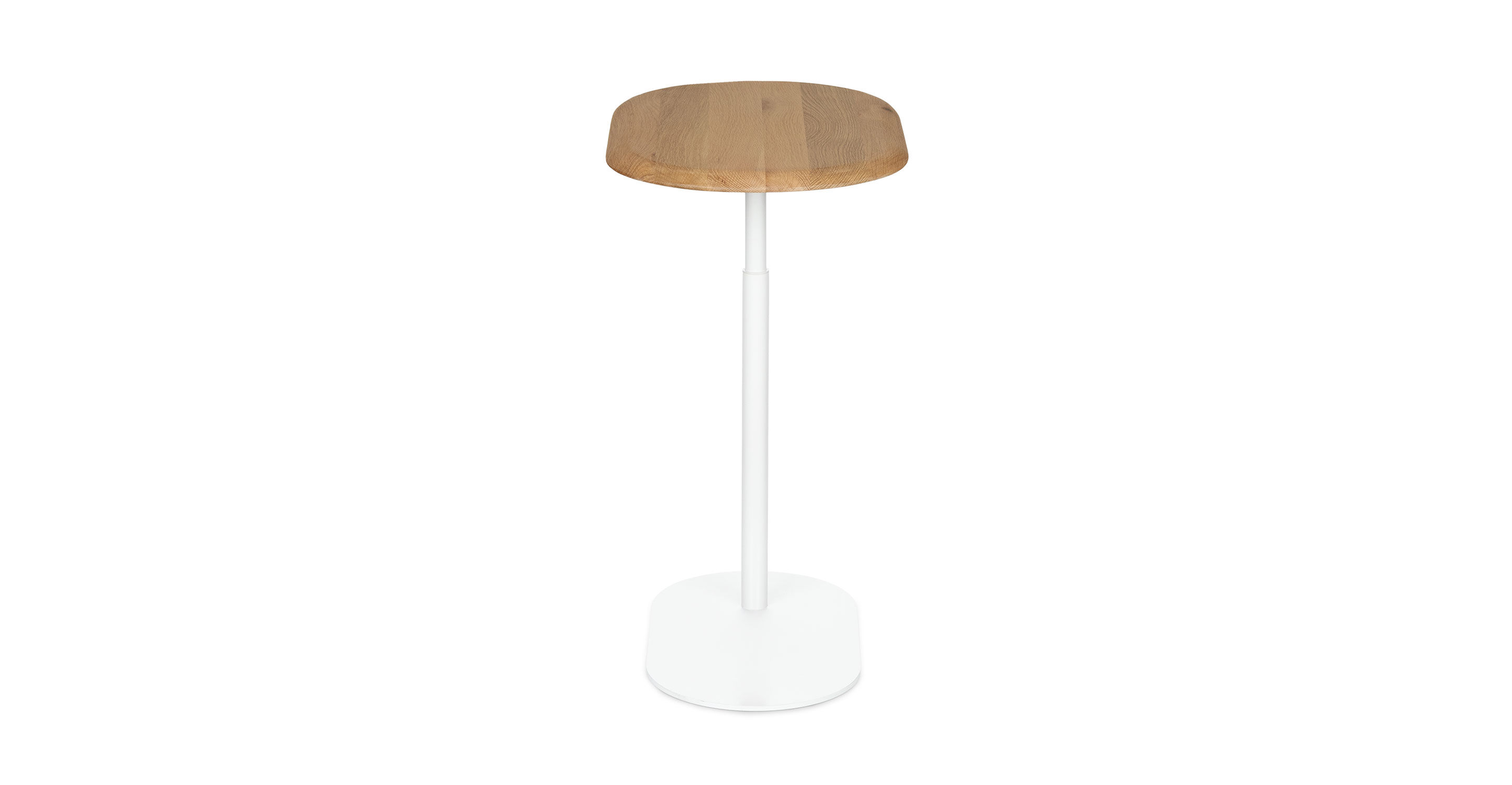 Portima Oak Adjustable Side Table thumbnail 3