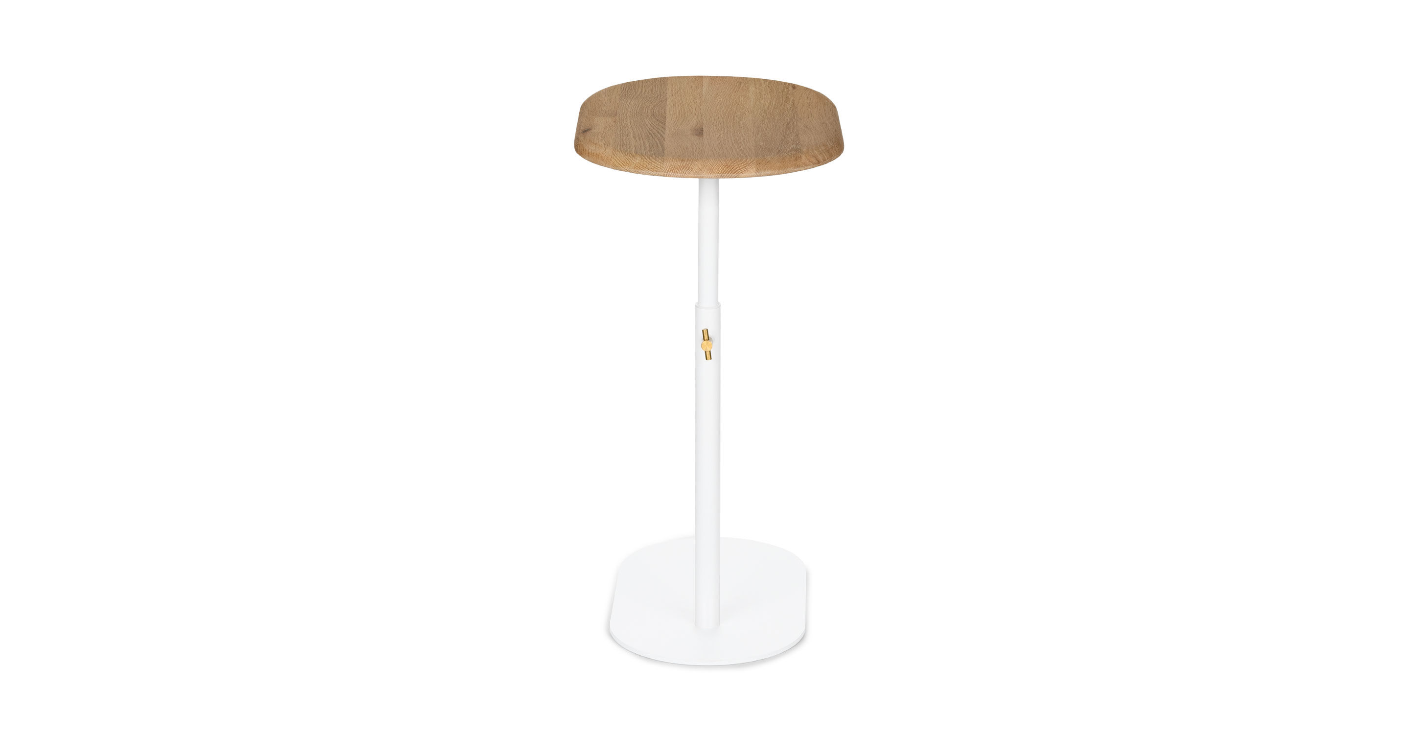 Portima Oak Adjustable Side Table thumbnail 4