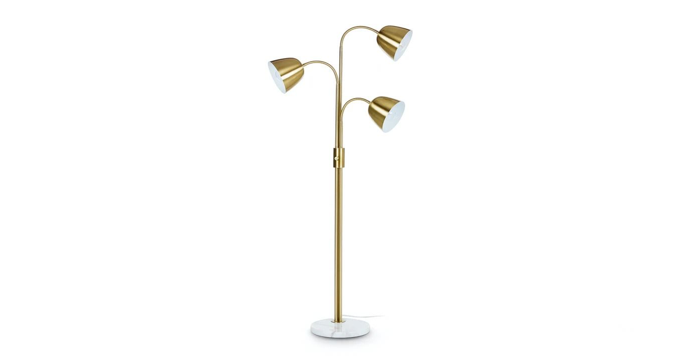 Lissom Brass 3-Light Floor Lamp thumbnail 2