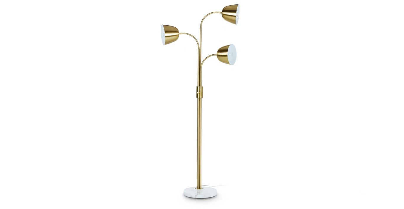 Lissom Brass 3-Light Floor Lamp thumbnail 3