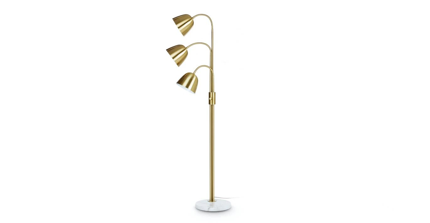 Lissom Brass 3-Light Floor Lamp thumbnail 4