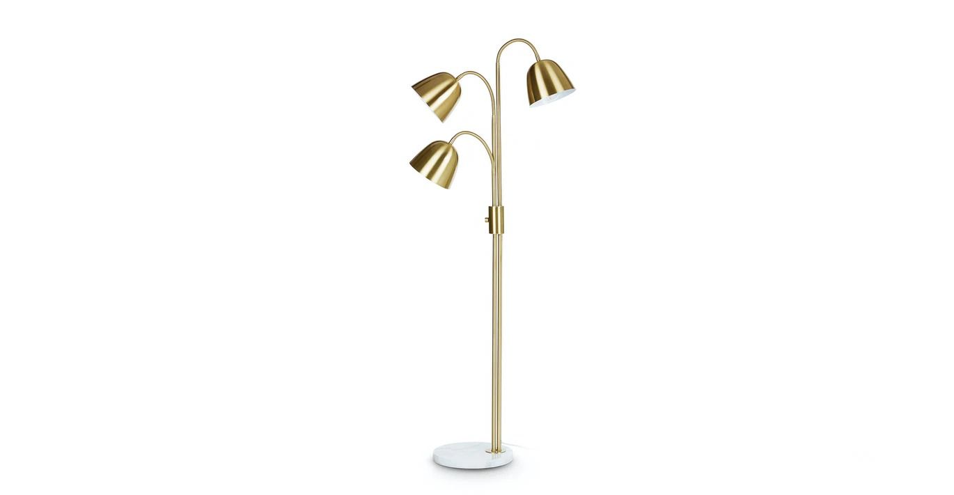 Lissom Brass 3-Light Floor Lamp thumbnail 5