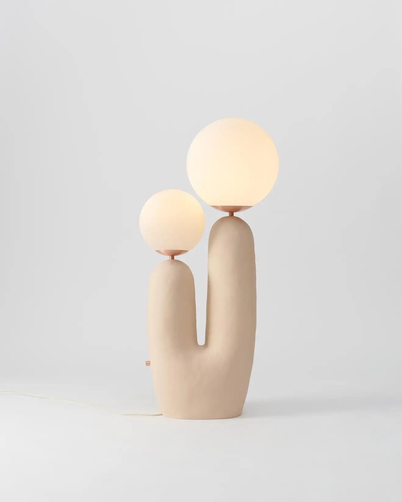 Contemporary Hand Built Ceramic Base Oo Lamp thumbnail 3