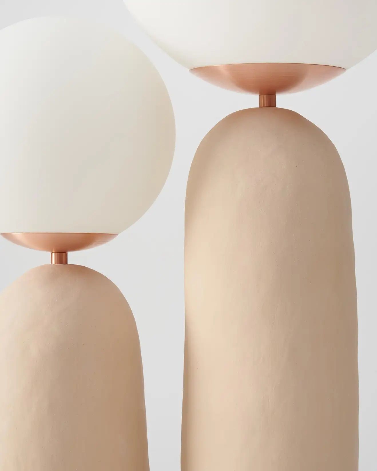 Contemporary Hand Built Ceramic Base Oo Lamp thumbnail 4
