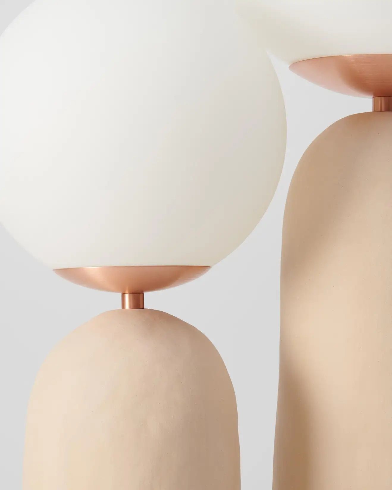 Contemporary Hand Built Ceramic Base Oo Lamp thumbnail 5