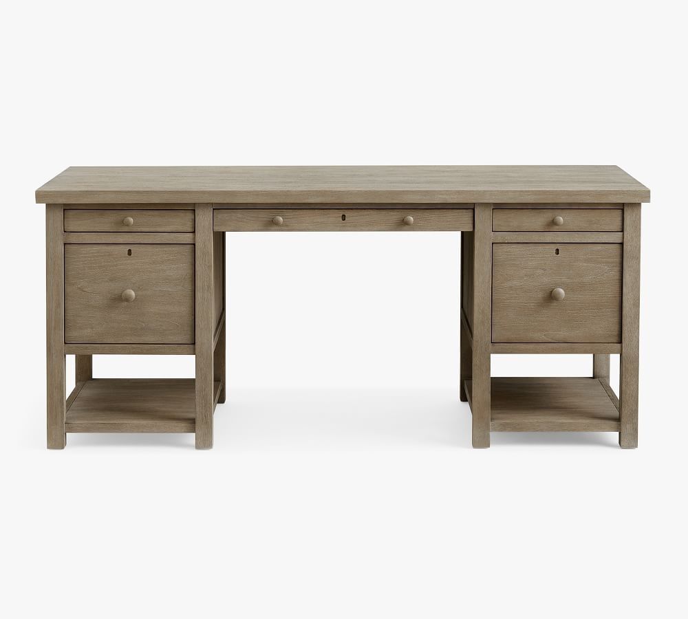 Farmhouse Desk with Drawers thumbnail 3