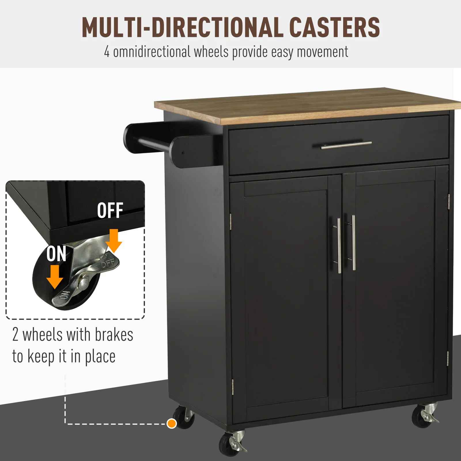 32.75" Wide Bar Cart thumbnail 5