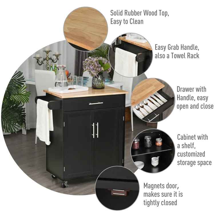 32.75" Wide Bar Cart thumbnail 6