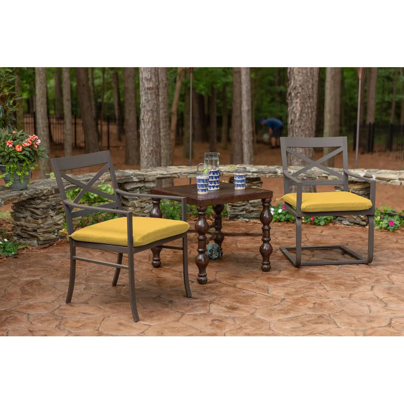 Winston Porter Piece Outdoor Cushion 20''x20'' (Set of 2) thumbnail 2