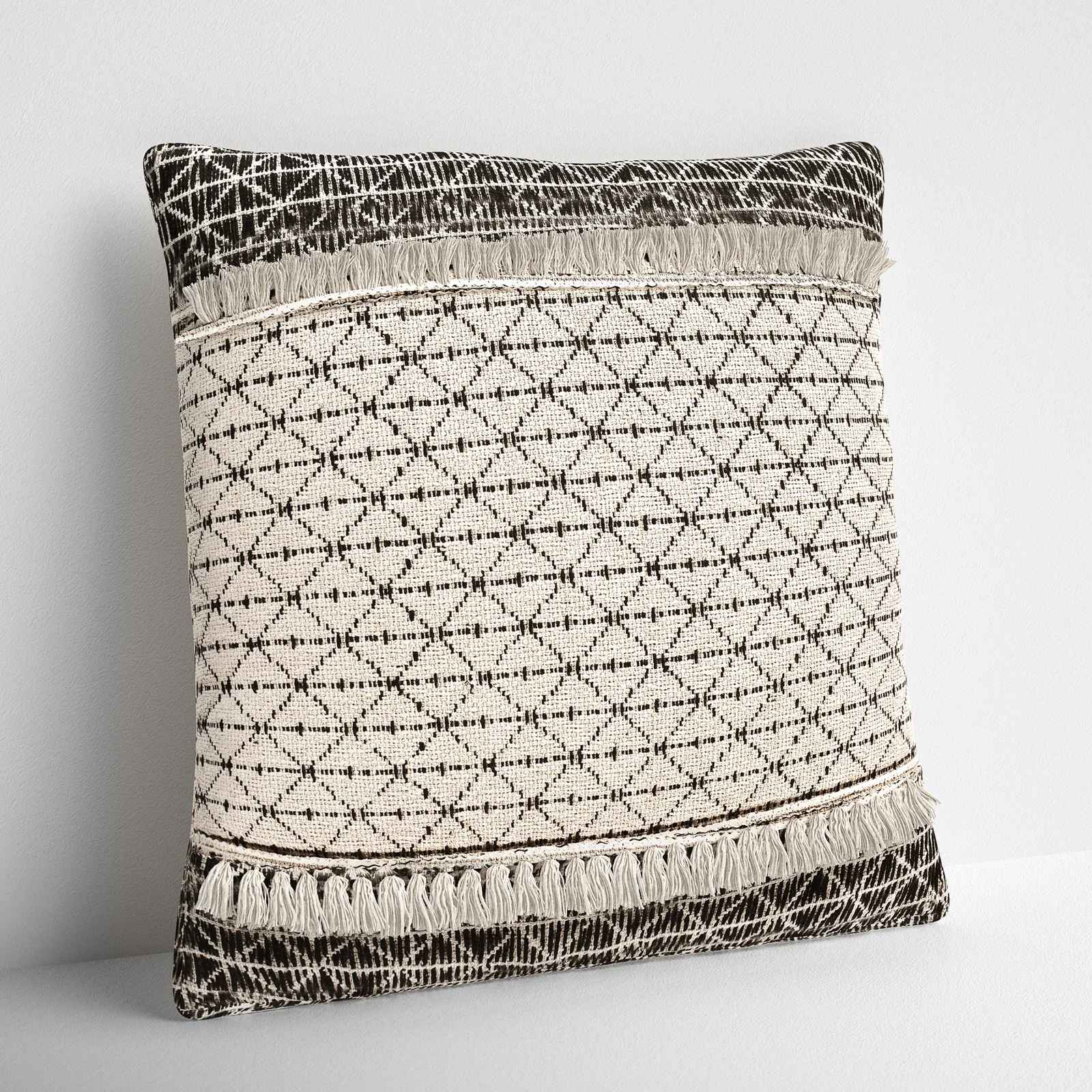 Sandra Cotton Throw Pillow Cover without Insert-18"x18" thumbnail 3