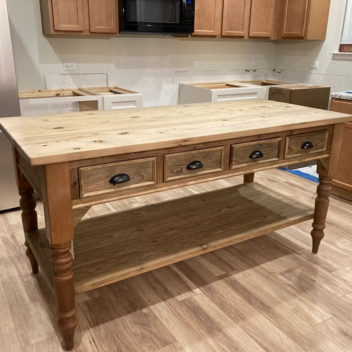 Kitchen Island Handmade Table thumbnail 2