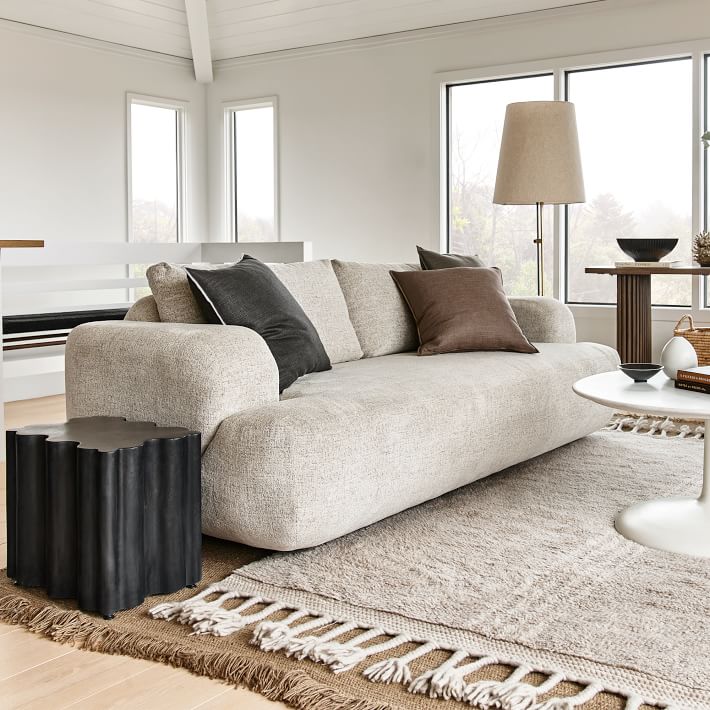 Curved Plushtone Sofa thumbnail 2