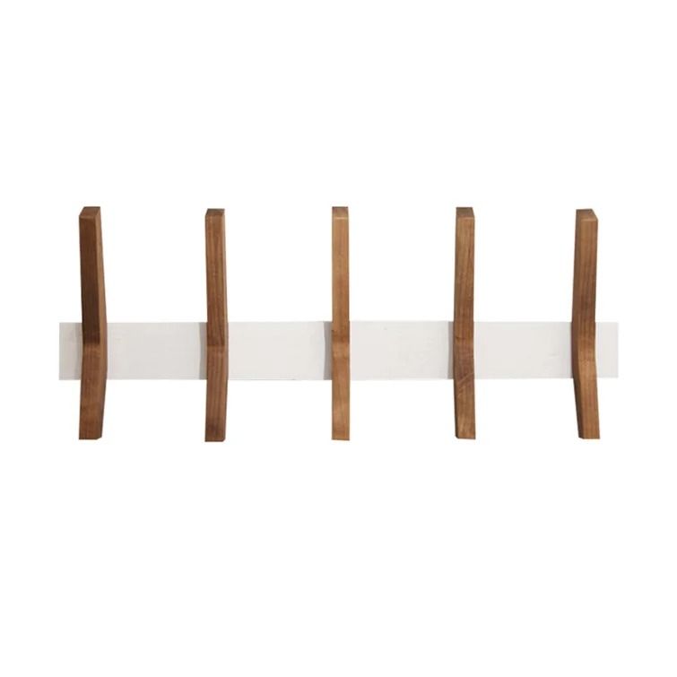 Ottoville Wide Solid Wood Hook Wall Mounted Coat Rack thumbnail 3