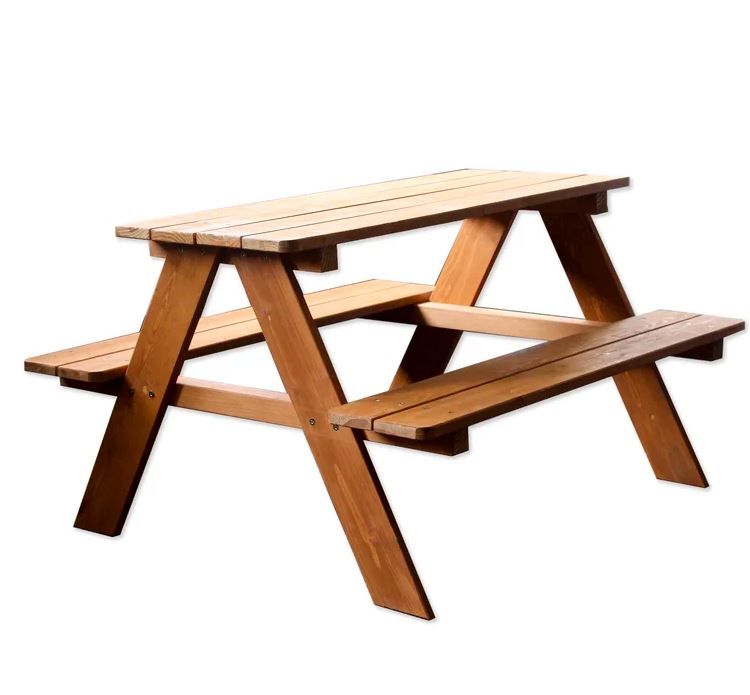 Kaan Kids Rectangular Outdoor Table Chair Set and Bench thumbnail 3