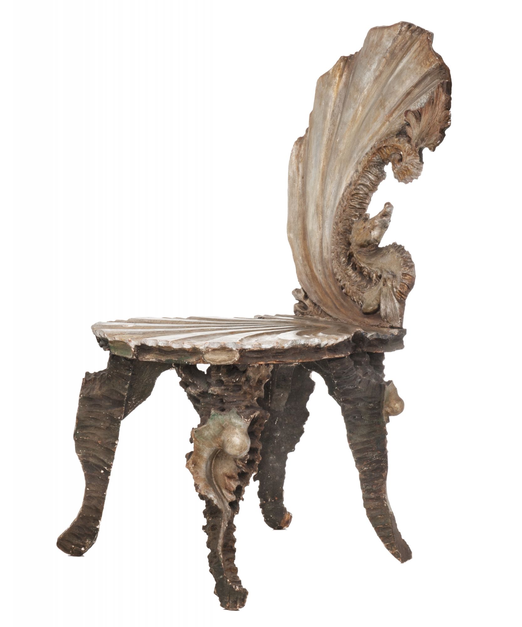 Venetian Grotto Rococco Style Side Chair thumbnail 2