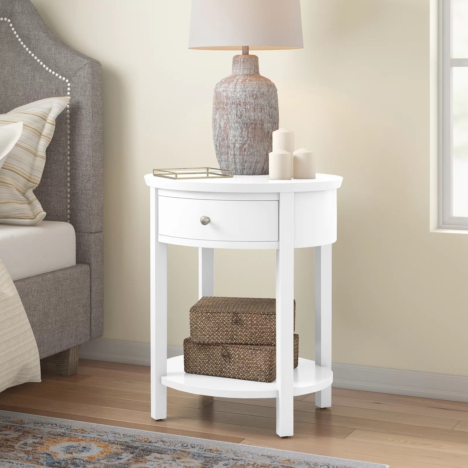 Canterbury Tall End Table with Storage thumbnail 2