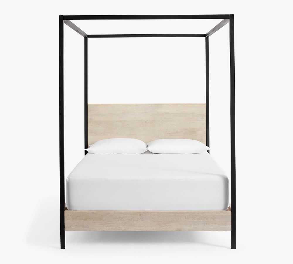 Cayman Wood And Metal Canopy Bed - Queen thumbnail 3