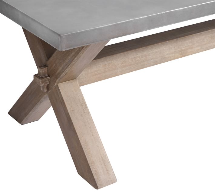 Abbott Rectangular Dining Table Gray thumbnail 2