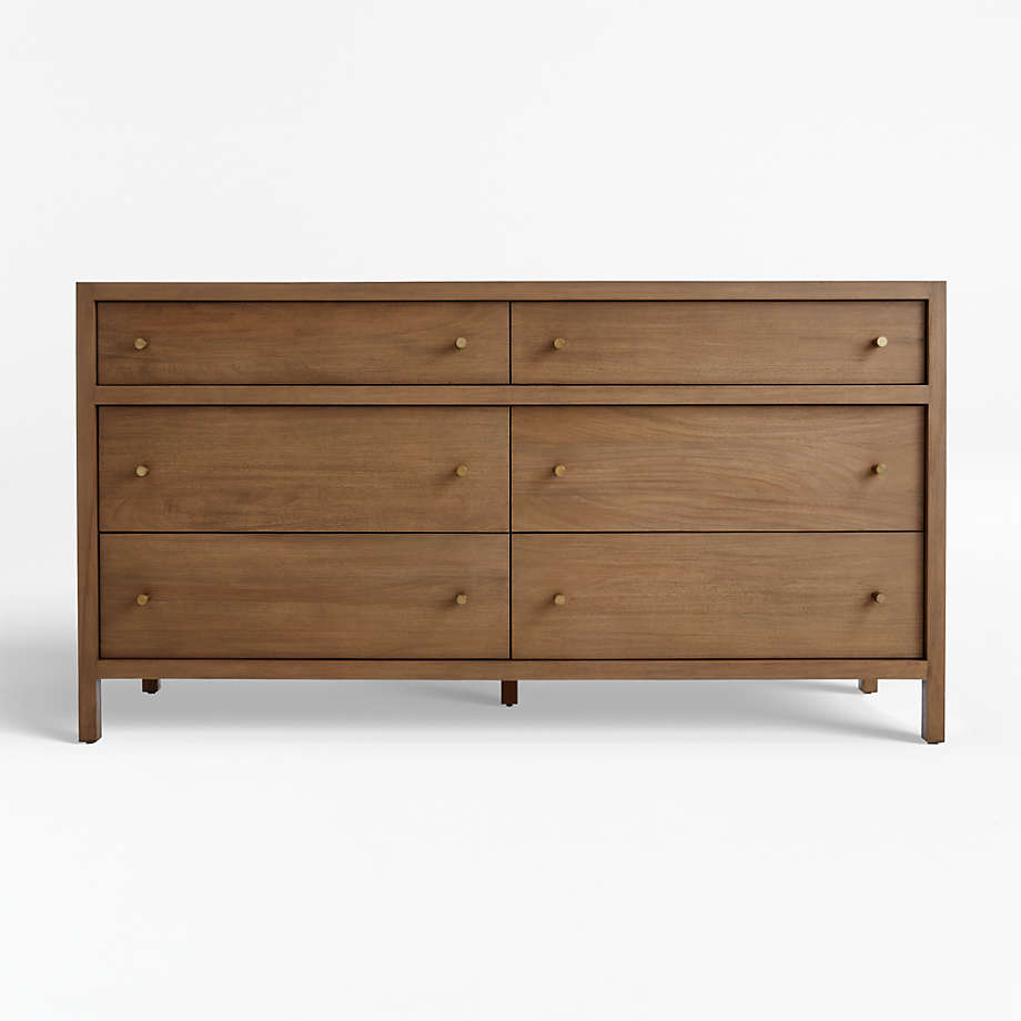 Keane Driftwood 6 Drawer Wood Dresser thumbnail 2