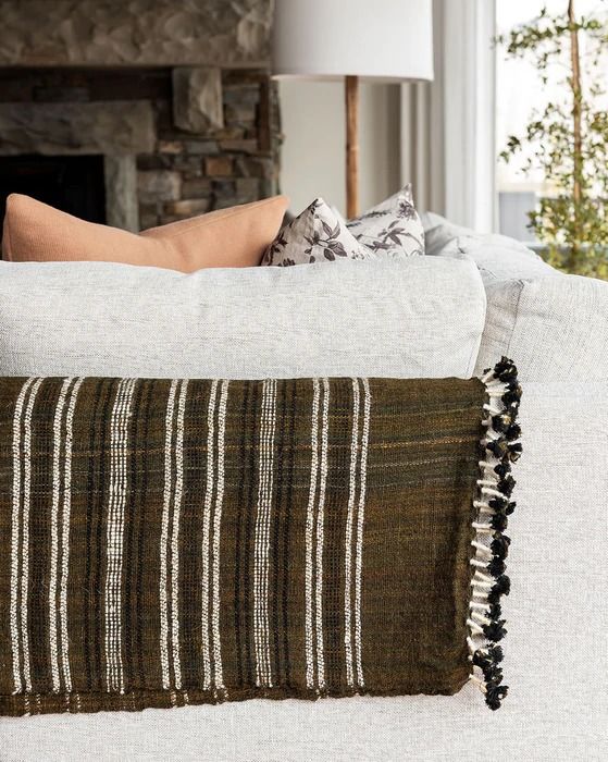 Amie Wool Stripe Throw thumbnail 2