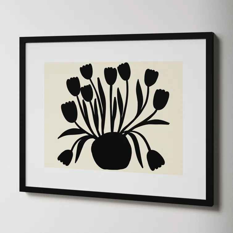 Pot Of Tulips by Annie Naranian with Frame-24"x30" thumbnail 2