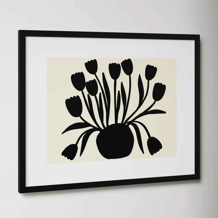 Pot Of Tulips by Annie Naranian with Frame-24"x30" thumbnail 3