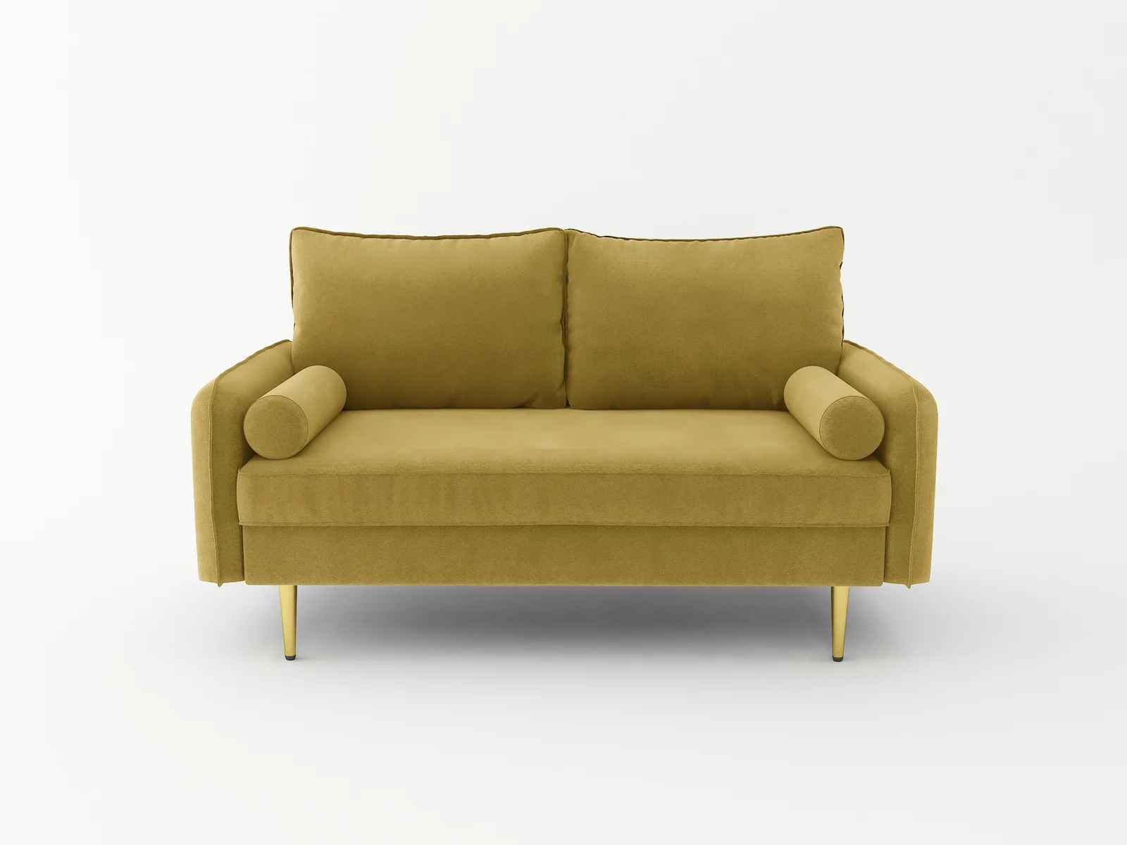 Balduina Velvet Round Arm Loveseat thumbnail 2
