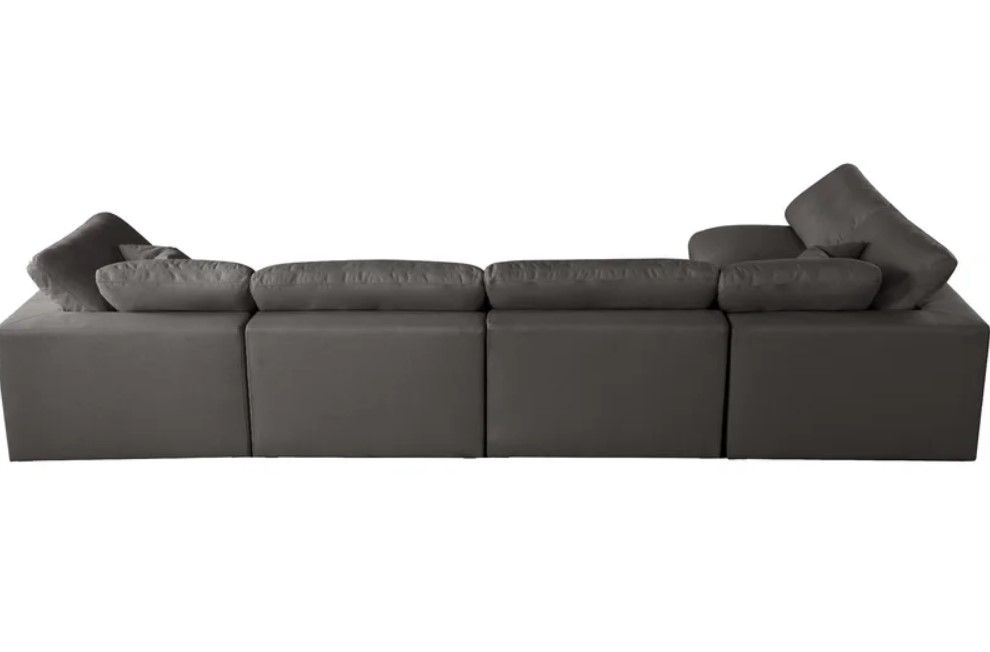 Jocqua Velvet Reversible Down Cushion Modular Corner Sectional thumbnail 3