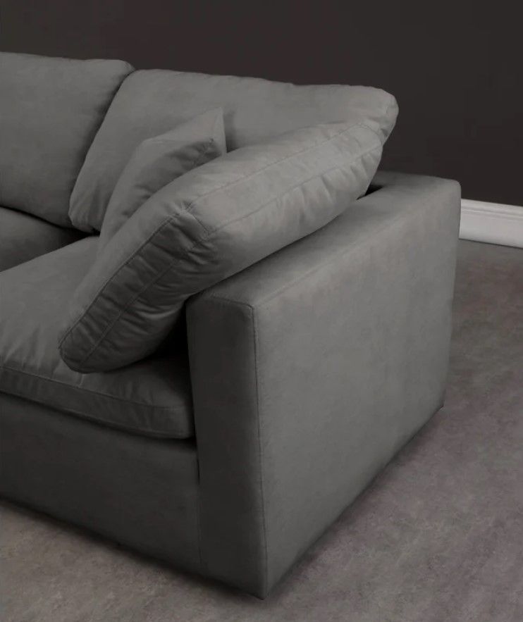 Jocqua Velvet Reversible Down Cushion Modular Corner Sectional thumbnail 4
