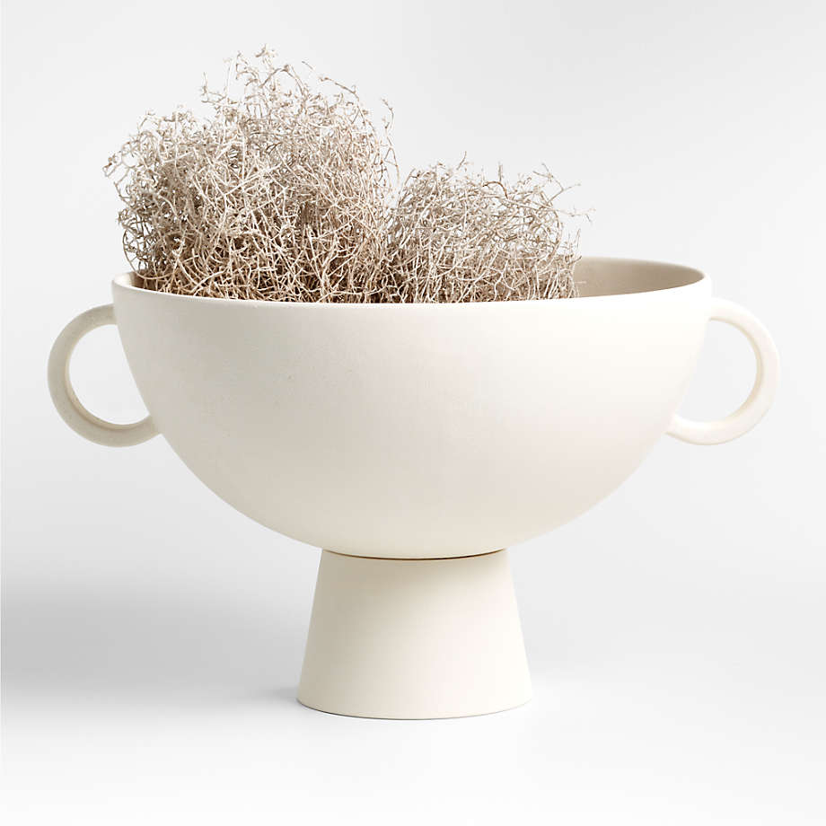 Nerida White Footed Centerpiece Bowl thumbnail 4