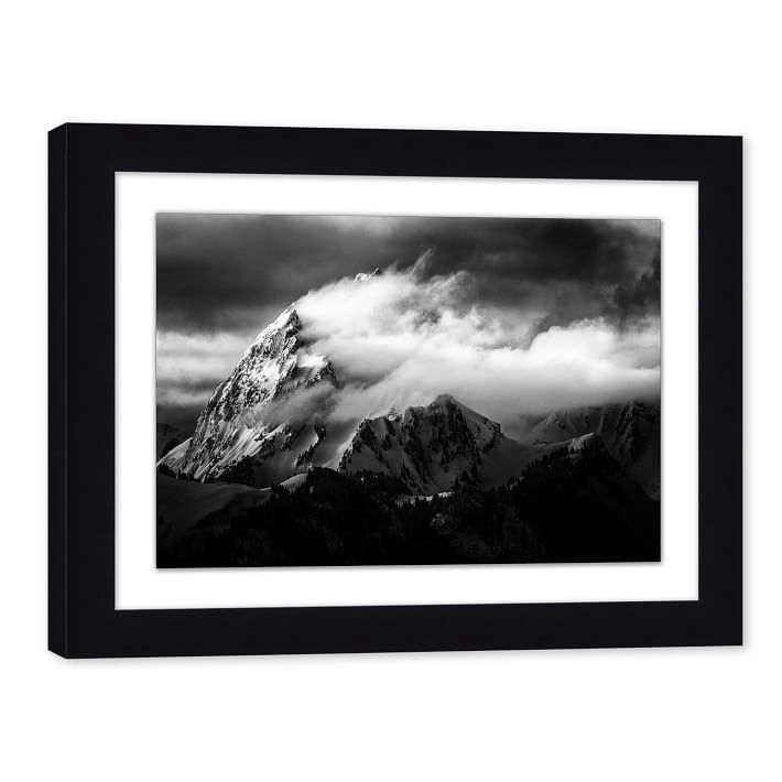 Misted Mountain Wall Art With Frame 29.5"x22.5" thumbnail 2