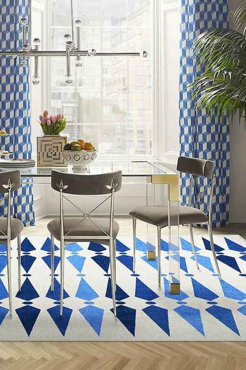 Jonathan Adler Carnaby Mykonos Blue Rug-9'x12' thumbnail 2