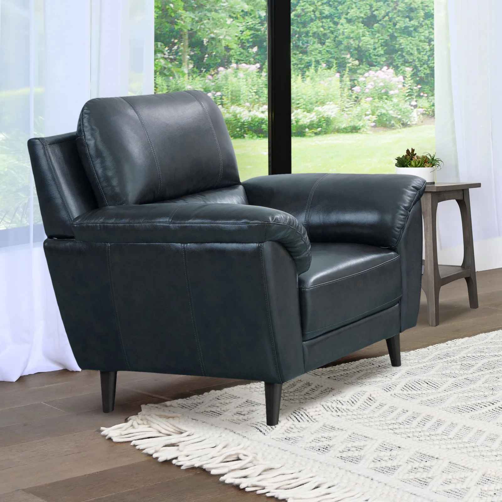 Madden Genuine Leather Top Grain Leather Club Chair thumbnail 4