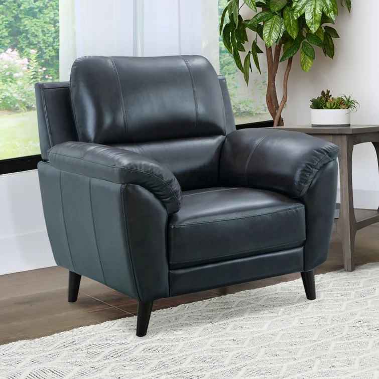 Madden Genuine Leather Top Grain Leather Club Chair thumbnail 2